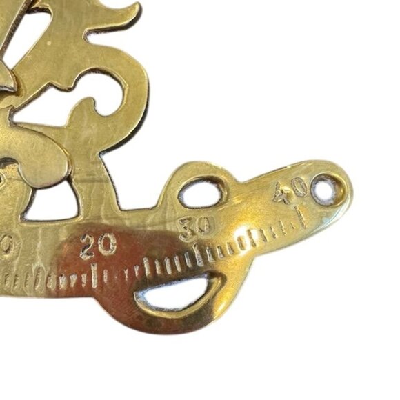 Antique Brass Sundial Compass Ornate Design - Picture 9 of 9